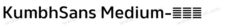 KumbhSans Medium字体转换